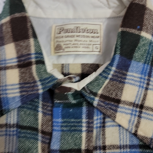 NWOT RARE Vintage Men's Size S Pendleton Wool Flanmel Shirt Made In USA - Picture 4 of 7